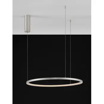 TARQUIN VISILICA LED 37W/3000K/1274lm/DIMM/IP20/BRUŠENO SREBRO