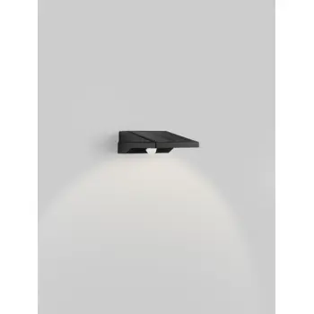 TEK VANJSKA SOLARNA ZIDNA SVJETILJKA LED 1W 105Lm IP54 3000K CRNA + SENZOR