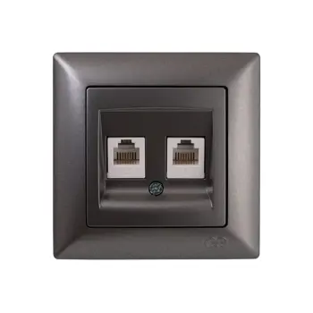 VIMAR IDEA TEL.PRIK RJ11 TEL ANTRACIT