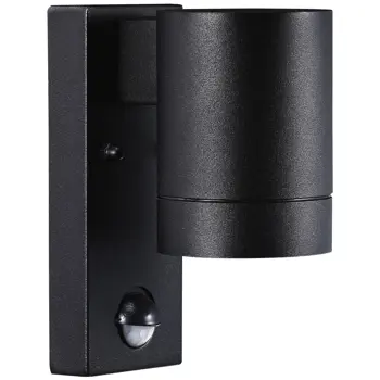 TIN MAXI SENSOR ZIDNA SVJETILJKA CRNA GU10 IP54
