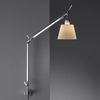 TOLOMEO BASCULANTE ZIDNA SVJETILJKA MAT KROM SA SJENILOM 0947010A + A025150
