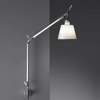 TOLOMEO BASCULANTE ZIDNA SVJETILJKA SA SATEN SJENILOM 0947020A + A025150