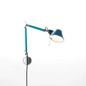 TOLOMEO MICRO ZIDNA LAMPA S NOSAČEM KOMPLET PLAVA E14 A010950 + A025150