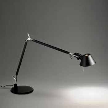 TOLOMEO MINI STOLNA LAMPA E-27/100W CRNA KOMPLET SA POSTOLJEM A005940+A008610