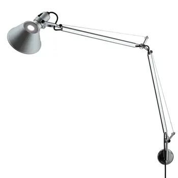 TOLOMEO ZIDNA SVJETILJKA S NOSAČEM 1xE27/230V ALUMINIJ A001000 + A025150