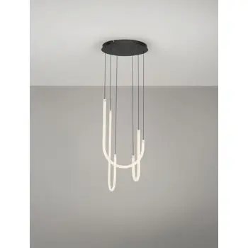 TOPAZ LED VISILICA CRNA 40W IP20 3000K TRIAK PRIGUŠLJIVA