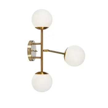 TRINITY ZIDNA SVJETILJKA BRASS/WHITE G9