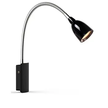 TULIP ZIDNA SVJETILJKA CRNA FIXED LED