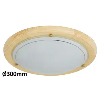 UFO STROPNA SVJETILJKA E27 1X MAX 60/NATUR/IP20