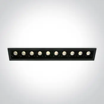 UGRADBENA LAMPA CRNA LED 10X2W 3000K 10X160LM (PREPORUČENI DRIVER 89030A)