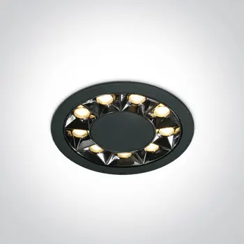 UGRADBENA LAMPA LED 12W WW IP20 38deg 230V CRNADARK LIGHT