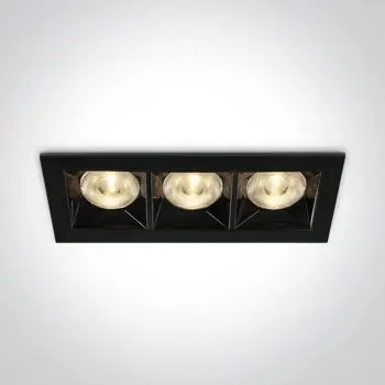 UGRADBENA LED SVJETILJKA 12W/3000K/960lm IP20 CRNA