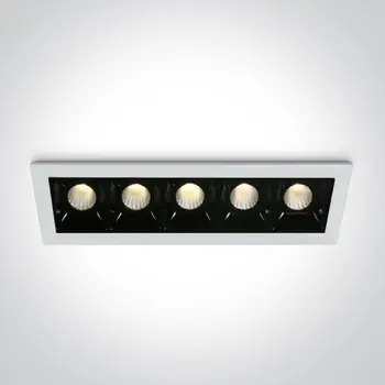 UGRADBENA LED SVJETILJKA 5x2W WW 30deg IP20 700mA DIMM BIJELA