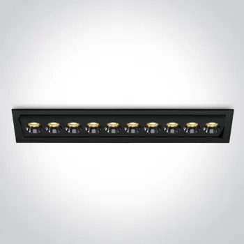 UGRADBENA LED SVJETILJKA/24W/3000K/1680lm/CRI90/IP20/CRNA