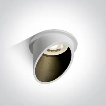 UGRADBENA STROPNA SVJETILJKA GU10/50W/MR16/230V/fi.68mm/BIJELO CRNA