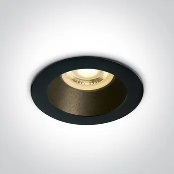 UGRADBENA SVJETILJKA 1×GU10/MAX.10W/MR16//240V IP20 CRNO/CRNA