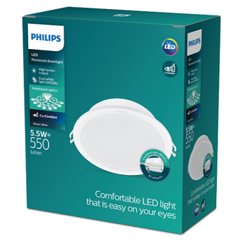 MESON PHILIPS ugradbeni LED downlight 59444 080 5.5W 40K bijeli
