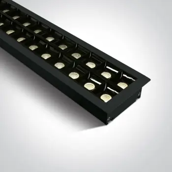 UGRADBENA SVJETILJKA LED 96pcs SPOTS UGR17 40W WW 1300mm 34d LINEAR 230V CRNA