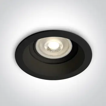 UGRADBENA SVJETILJKA ZA KUPAONICU CRNA GU10 10W IP65 DARK LIGHT