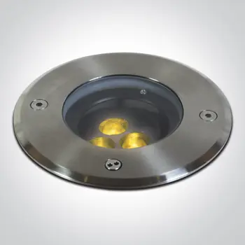 UGRADBENA VANJSKA PODNA SVJETILJKA LED 3x1,5W WW 36deg 230V SS316L IP67