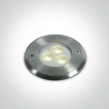 UGRADBENA VANJSKA PODNA SVJETILJKA LED 3x1W CW SS316 IP68 24V