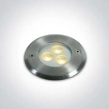 UGRADBENA VANJSKA PODNA SVJETILJKA LED 3x1W WW SS316 IP68 24V