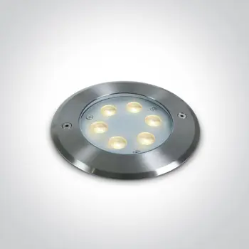 UGRADBENA VANJSKA PODNA SVJETILJKA LED6X1W CW SS316 IP68 24V