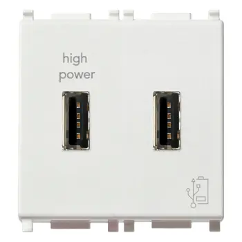 VIMAR PLANA USB PRIKLJUČNICA 5V 2.1A 2M BIJELA