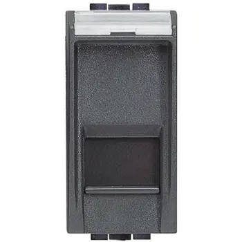 UTIČNICA 1M MREŽNA RJ45 CAT.5E ANTHRACITE