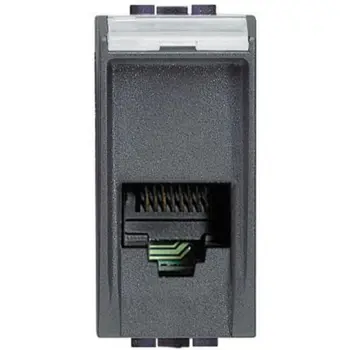 UTIČNICA 1M TELEFONSKA  RJ11 ANTHRACITE