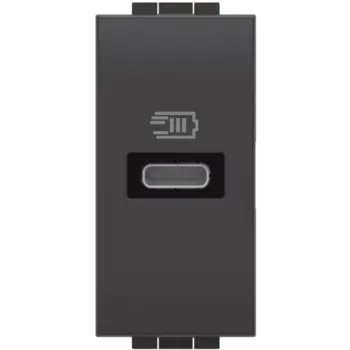 UTIČNICA 1M USB 5V DC/750mA/230V ANTHRACITE