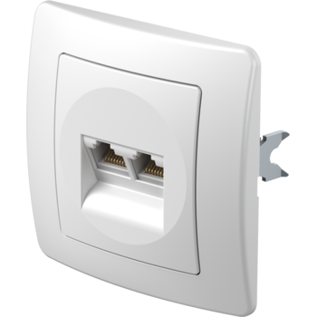 UTIČNICA KOMUNIKACIJSKA CAT5e KS DUPLA 2x RJ45 8/8 PW EKONOMIK