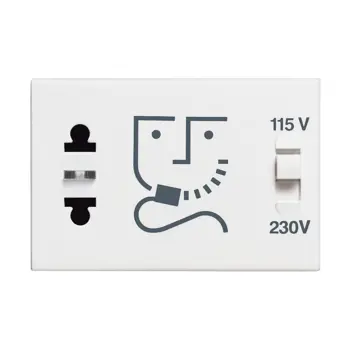 UTIČNICA ZA BRIJAĆI APARAT 2P/115V/250V 3M BIJELA