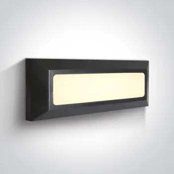 VANJSKA ZIDNA LED SVJETILJKA 3,5W CCTV IP65 ANTRACIT