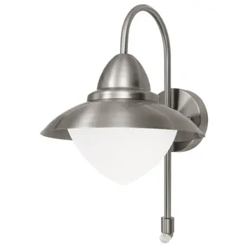 VANJSKA ZIDNA LAMPA 1xE27 SENZOR, INOX SIDNEY