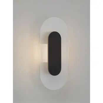 VETRIO ZIDNA LED SVJETILJKA CRNA/STAKLO 6W IP20 3000K