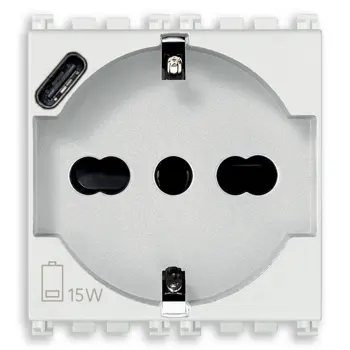 VIMAR ARKÉ PRIKLJUČNICA UNIVERZALNA + USB-C 16A 2M BIJELA