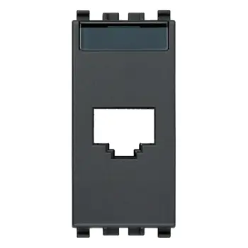 VIMAR EIKON AVAYA ADAPTOR RJ45 LAN (RJ45) ANTRACIT