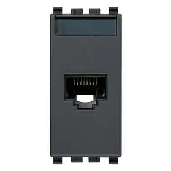 VIMAR EIKON PRIKLJ. RJ45 CAT6 6A LAN (RJ45) ANTRACIT