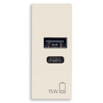 VIMAR LINEA PRIKLJUČNICA USB 15W 3A 5V 1M CANVAS