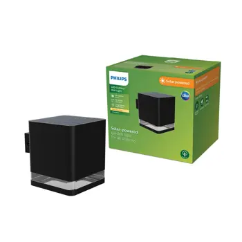 VIRONA PHILIPS solarna LED svjetiljka White Ambiance 1.8W 27K crna