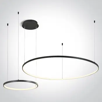 VISILICA 2x CRNI PRSTEN 40cm/100cm 65W WW IP20 230V DIMMABLE
