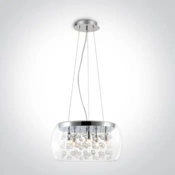 VISILICA 5xG9/9W/220V IP20 KROM/STAKLO
