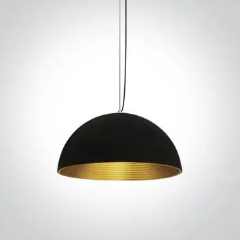 VISILICA CRNA E27 BRASS REFLEKTOR FI60