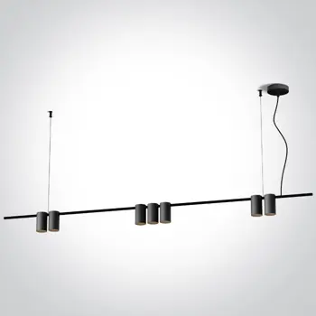 VISILICA 7×GU10/7W/MR16/230V IP20 CRNA