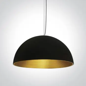 VISILICA CRNA MESING E27 230V BRASS REFLEKTOR