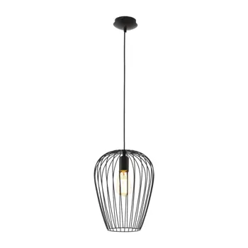 VISILICA 1xE27 CRNA NEWTOWN