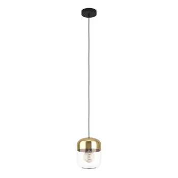 VISILICA 1xE27 CRNA/MESING/PROZIRNO STAKLO MARYVILLA