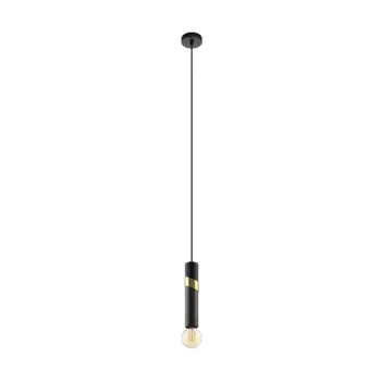 VISILICA 1xE27 CRNA/MESING/SIVA CEDRAL