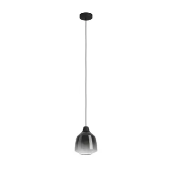 VISILICA 1xE27 CRNA/STAKLO CRNO-SIVO SEDBERGH